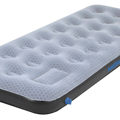 High Peak Comfort Plus Air bed Luftbett mit integrierter Pumpe 185 x 74 cm grau/blau/schwarz Single -