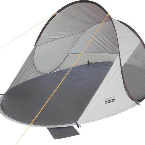 High Peak Calobra 80 Pop Up Strandmuschel 120 x 200 cm dunkelgrau - Strandmuscheln