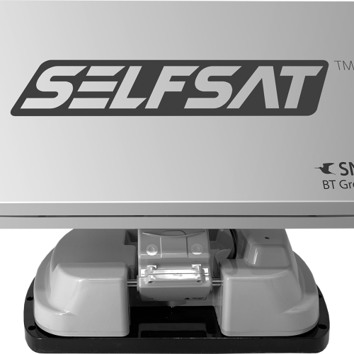 Selfsat Snipe BT Grey Line vollautomatische Camping SAT Antenne mit Bluetooth Single LNB - Camping-Sat-Anlagen