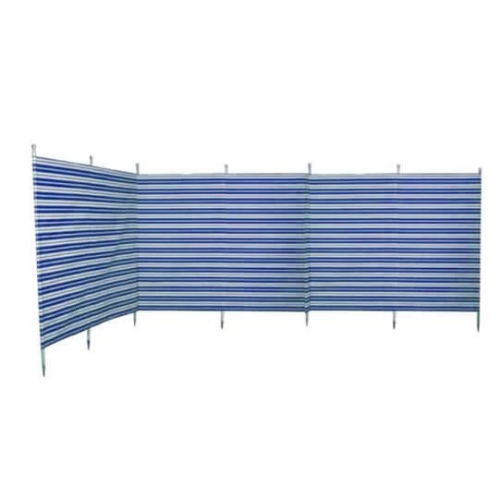 Blue Diamond gestreifter Windschutz 5,4 x 1,22 Meter blau - Sichtschutz & Sonnenschirme
