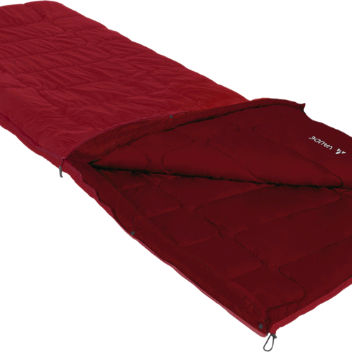 Vaude Navajo 100 SYN Kunstfaser Deckenschlafsack 220 x 80 cm dark indian red - Schlafsäcke