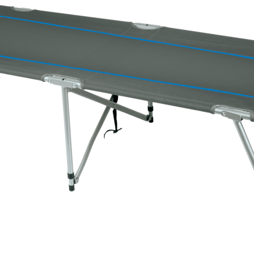 High Peak Oviedo Camping Faltbett 190 x 65 x 45 cm dunkelgrau/blau - Liegen