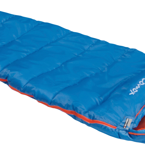 High Peak Comox Kinder Mumienschlafsack 70 x 170 cm hellblau/orange  - Schlafsäcke