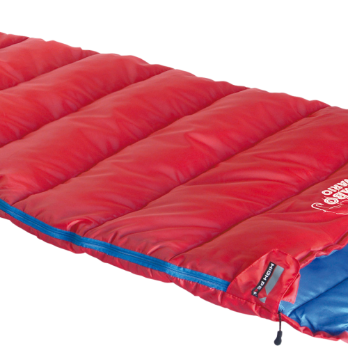 High Peak Vario Kinder Mumienschlafsack verlängerbar 155 - 185 cm rot/blau Tembo - Schlafsäcke