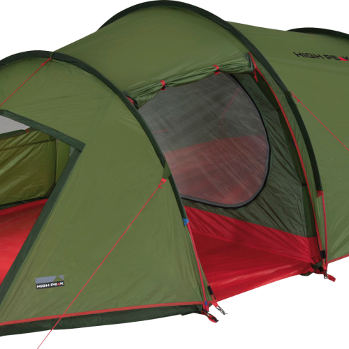 High Peak Falcon 3 LW Lightweight  Tunnelzelt olive/rot 3 Personen - 3-Personen Zelte