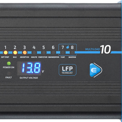 ECTIVE Multiload 10 LPF 8 Stufen Lithium Batterieladegerät 10 Ampere 12 Volt - Batterie-Ladegeräte