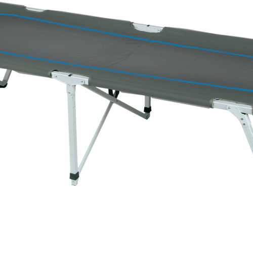 High Peak Toledo XL Camping Faltbett 205 x 78 x 51 cm dunkelgrau / blau - Liegen