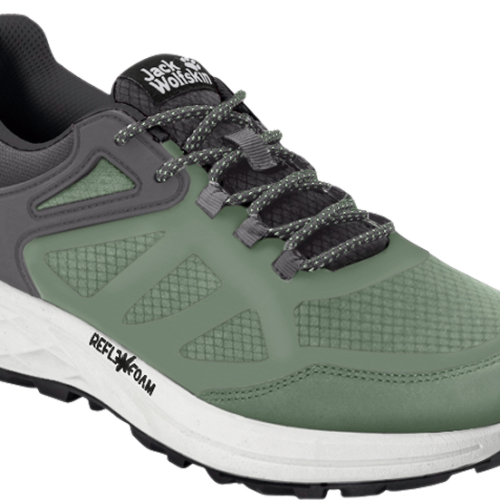 Jack Wolfskin Athletic Hiker Texapore Low Damenschuhe dunkelgrün 37 - Damenschuhe