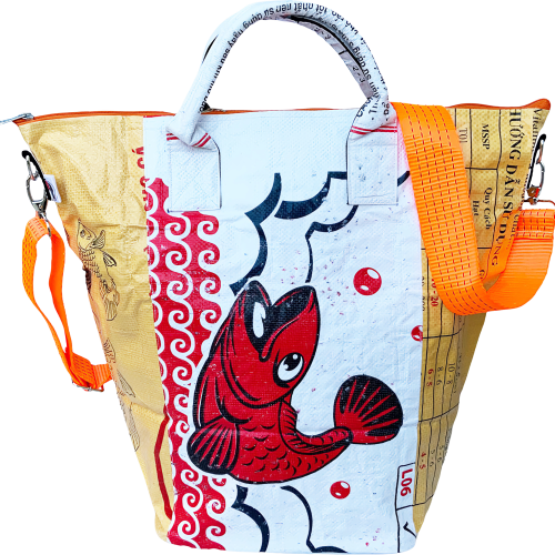 Beadbags Tampenjan Allzwecktragetasche weiß/gelb groß - Taschen & Packsäcke