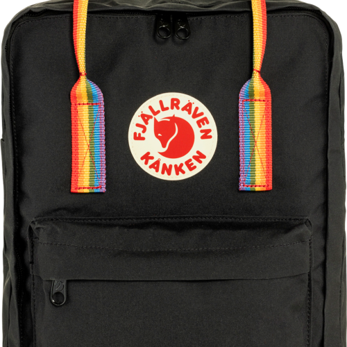 Fjällräven Kanken Rainbow Rucksack 16 Volumen Black-Rainbow Pattern - Rucksäcke