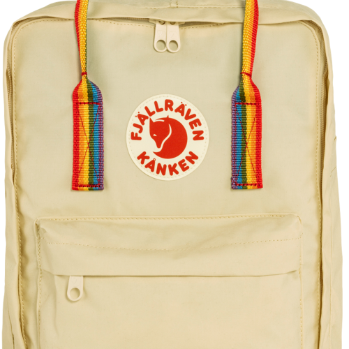 Fjällräven Kanken Rainbow Rucksack 16 Volumen Light Oak-Rainbow Pattern - Rucksäcke