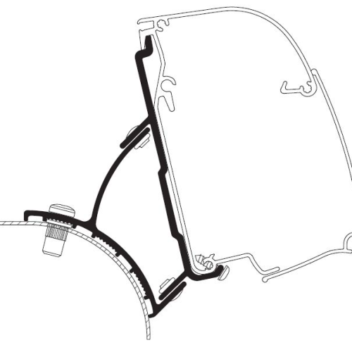 Thule Adapter T 4200 VW T5/T6 Minivan Fixed - Markisenadapter