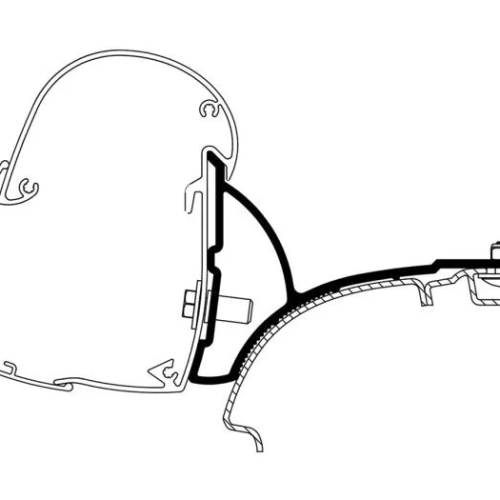 Thule Adapter TO 5102 VW T5/T6 Minivan Fixed Rechtslenker-Variante - Markisenadapter