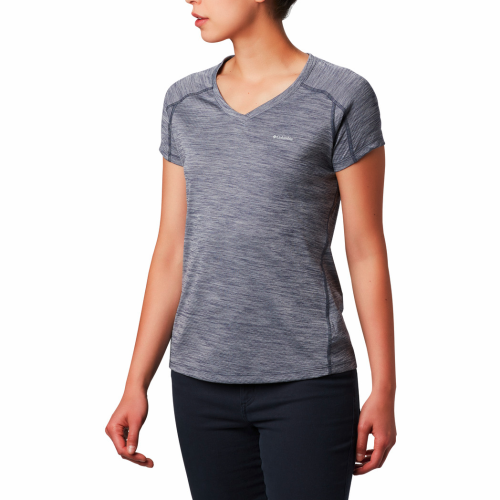 Columbia Zero Rules Damen T-Shirt hellgrau S - Damenshirts, -blusen & -pullover