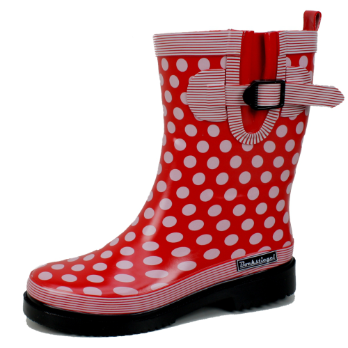 Bockstiegel  Dorin Damen Gummistiefel rot multi  37 - Damenschuhe