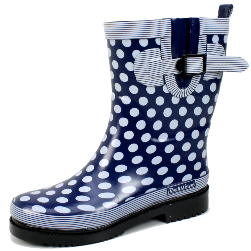 Bockstiegel  Dorin Damen Gummistiefel dunkelblau multi 38 - Damenschuhe