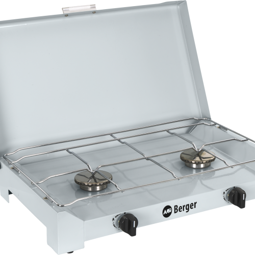 Berger 2-flammiger Gaskocher 4,6 kW ohne Zündsicherung - Gaskocher