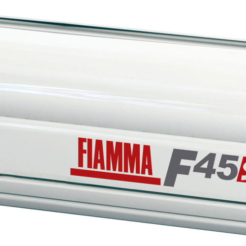 Fiamma Wandmarkise F45s 400 cm (Polar White / Royal Blue) - Kassettenmarkisen