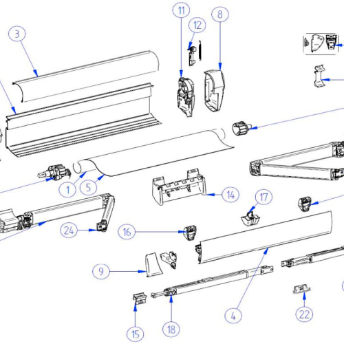 Thule Befestigungssatz passend zu Thule Omnistor 5003 - Ersatzteile Zelte & Markisen