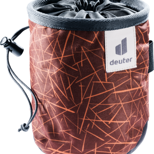 Deuter Gravity Chalk Bag I Klettertasche 0,8 Liter redwood scratches graphite - Taschen & Packsäcke