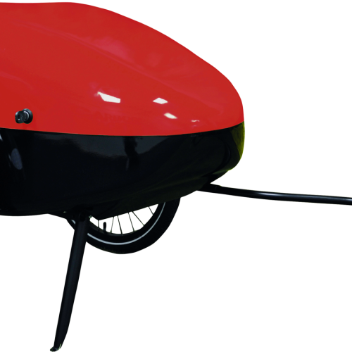 trailmova TF1 Fahrradanhänger RAL 2002 Blutorange - Outdoor Mobilität