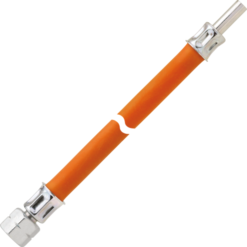 GOK Mitteldruckschlauchleitung Gas Überwurfmutter G 1/4 LH auf RST 8 2000 mm - Gasregler & Gasschläuche