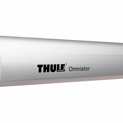 Thule Omnistor 5200 Dachmarkise mit Motor Gehäusefarbe Eloxiert Tuchfarbe Mystic Grau 3 m - Kassettenmarkisen