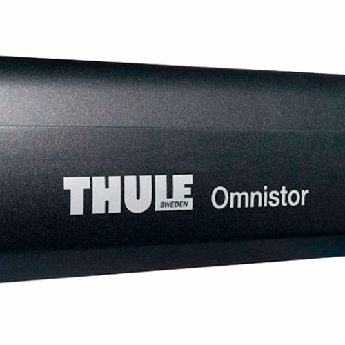 Thule Omnistor 5200 Dachmarkise mit Motor Gehäusefarbe Anthrazit Tuchfarbe Mystic Grau 5 m - Kassettenmarkisen