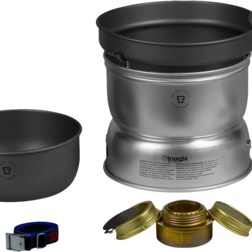 Trangia Trangiakök 25-8 UL / HA Campingkochset 4- teilig mit Spiritusbrenner Set 3 - Spirituskocher