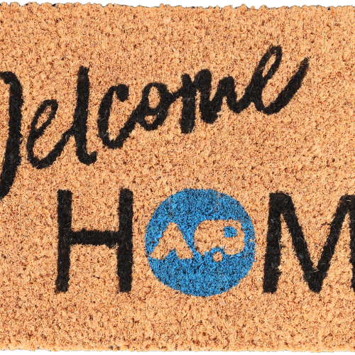Berger Kokos Fußmatte Welcome Home 50 x 25 cm - Vorzeltteppich & Zeltboden