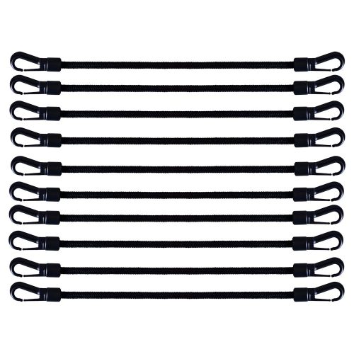 Hindermann Gummispanner mit Kunststoffhaken 27 cm 10er Set - Schutzhüllen & Planen