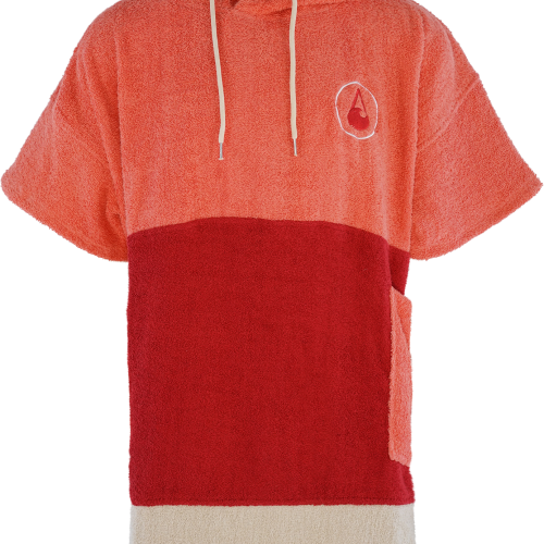 Wave Hawaii Seta S Poncho rot S - Damenhosen, -röcke & -kleider