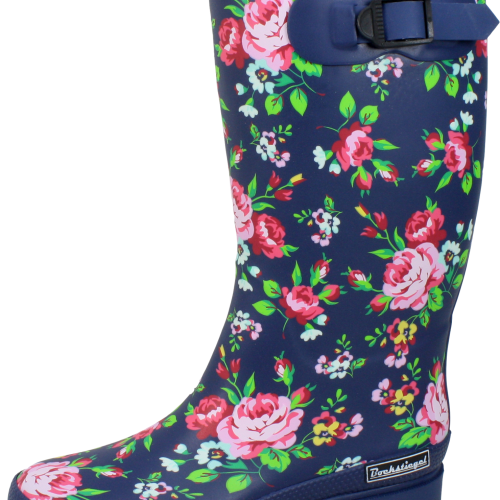 Bockstiegel Julia Damen Gummistiefel dunkelblau multi  39 - Damenschuhe