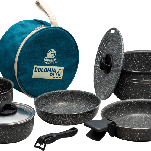 Beaver Brand Dolomia 22 Plus Kochgeschirr-Set 11-teilig - Kochgeschirr-Sets
