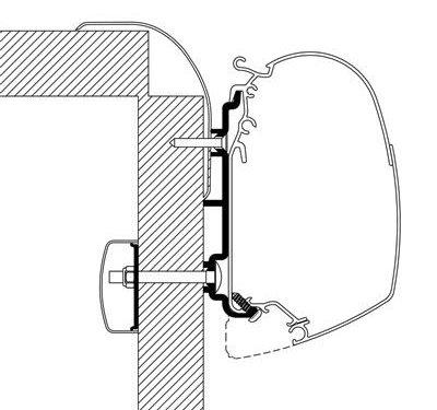 Thule Adapter Frankia 3,5 Meter - Markisenadapter