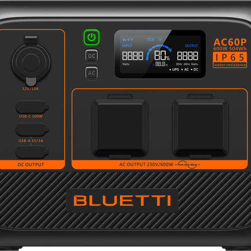 BLUETTI Portable Power Station  AC60P-Black-EU - Powerstations