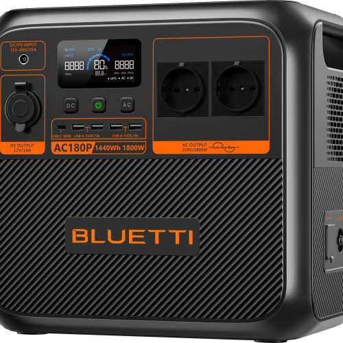 BLUETTI Portable Power Station  AC180P-Black-EU - Powerstations