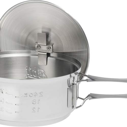 Esbit Trockenbrennstoff-Kochset, 1000 ml, Edelstahl - Taschenkocher