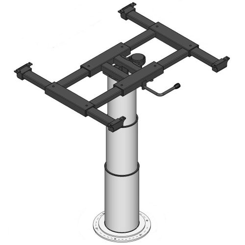 Liftsaeule mit x/y Verschiebung und Verdrehung - Tischgestelle von Ilse