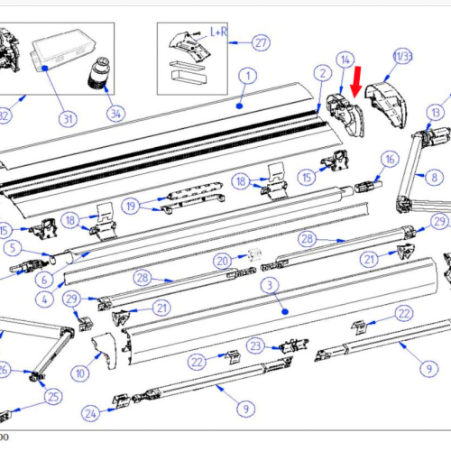 Thule Endplatten-Satz - Ersatzteile Fahrzeug