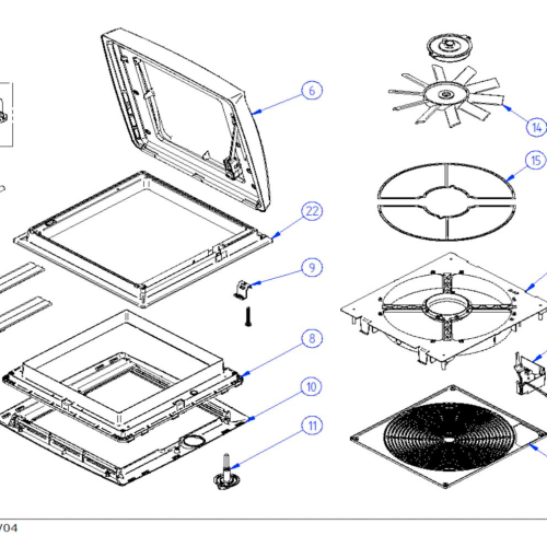 Thule Omnivent Operating Device - Ersatzteile Fahrzeug