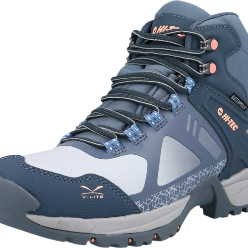 Hi-Tec V-Lite Psych WP Damen Wanderstiefel turquoise/blue/pink hellblau 38 - Damenschuhe