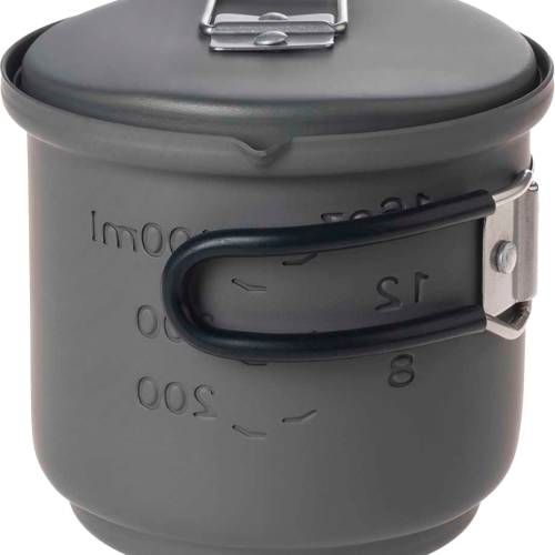 Esbit Trockenbrennstoff Kochset 3teilig Aluminium mit Stand 585 ml - Taschenkocher