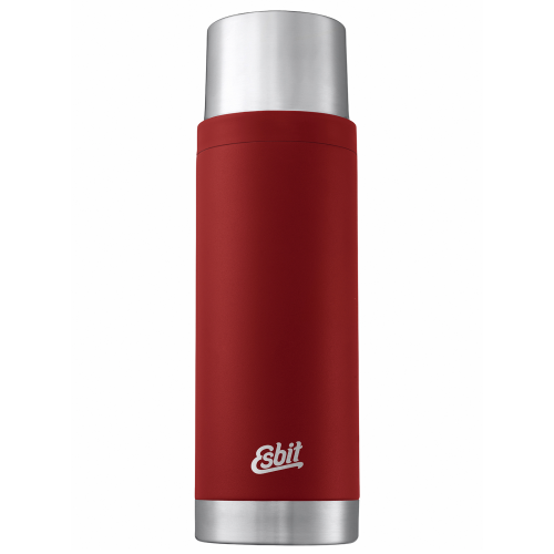 Esbit Sculptor Edelstahl Isolierflasche 1 Liter Burgundy - Isolierflaschen & Isobehälter