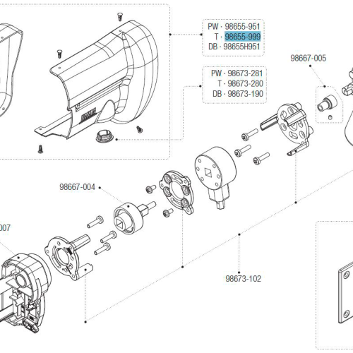 Fiamma Abdeckung vorne und hinten für Motor Kit F45s - Farbe Titanium Fiamma Ersatzteilnummer 98655-999 - Ersatzteile Zelte & Markisen