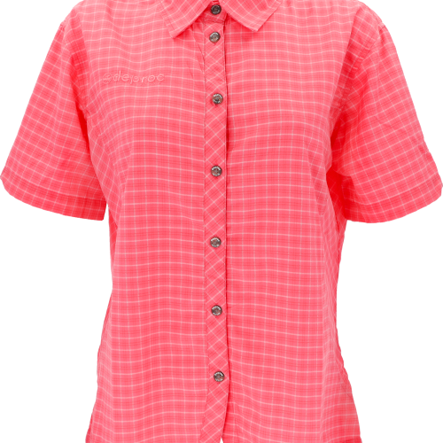 Deproc Damen Funktionsbluse rose kariert pink 46 - Damenshirts, -blusen & -pullover