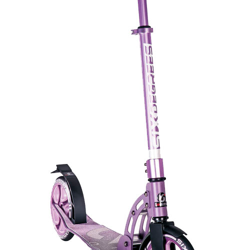 Six Degrees Aluminium klappbarer Scooter Lila - Outdoor Mobilität