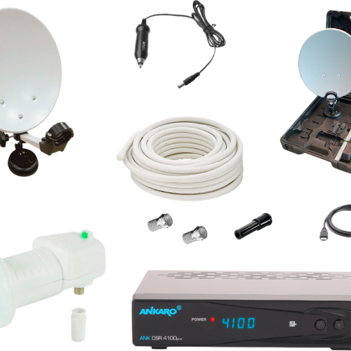 Easyfind Mobile SAT-Anlagen ANK CAMP 4 Campingkoffer inkl. Full HD Receiver - Camping-Sat-Anlagen