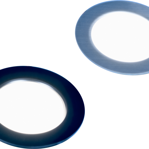 Frilight Vega 48 9SMD-Karte, Opalglas schwarz  - Einbauleuchten & Leuchtmittel