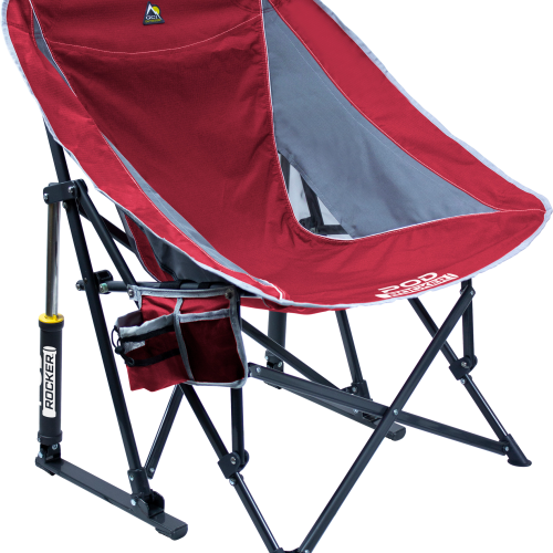 GCI Pod Rocker faltbarer Campingstuhl mit Schaukelfunktion Red  - Faltstühle